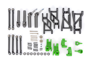 Outer Driveline & Suspension Upgrade Kit, extreme heavy duty, green (fits SlashÆ 2WD)