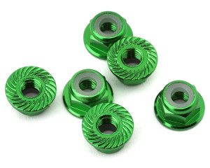 175RC Aluminum Serrated Wheel Nuts for Traxxas Slash 4x4 (Green) (6)