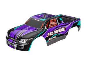 Body, StampedeÆ (also fits StampedeÆ VXL), purple (painted, decals applied) Body, StampedeÆ (also fits StampedeÆ VXL), purple (painted, decals applied)