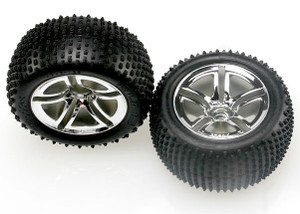 Tires & wheels, assembled, glued (2.8") (JatoÆ Twin-Spoke wheels, AliasÆ tires, foam inserts) (rear) (2)