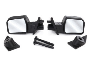 Mirrors, side (left & right)/ mounts (left & right)/ 2.6x8mm BCS (2) Mirrors, side (left & right)/ mounts (left & right)/ 2.6x8mm BCS (2)
