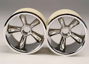 TRXÆ Pro-Star chrome wheels (2) (front) (for 2.2" tires)