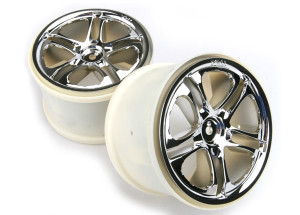 Wheels, SS (split spoke) 3.8" (chrome) (2) (fits RevoÆ/MaxxÆ series)