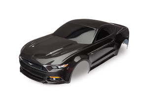 Body, Ford Mustang, black (painted, decals applied) Body, Ford Mustang, black (painted, decals applied)