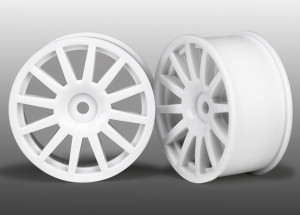 Wheels, 12-spoke (white) (2)
