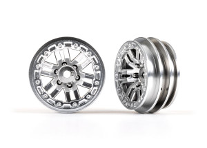 Wheels, 1.0" (satin chrome) (2) 9768-SATIN