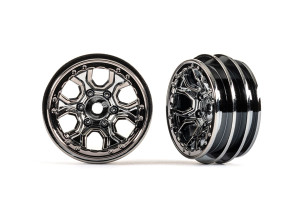Wheels, 1.0" (black chrome) (2) 9770-BLKCR