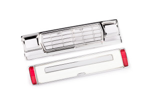 Front grille/ tailgate panel (white)/ LED lenses (rear, left & right) (fits #9812 body) Front grille/ tailgate panel (white)/ LED lenses (rear, left & right) (fits #9812 body)