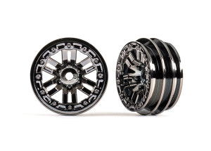 Wheels, 1.0" (black chrome) (2) 9768-BLKCR