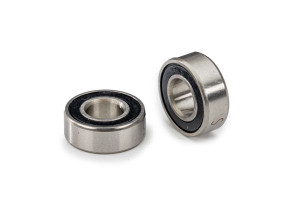 Ball bearing, black rubber sealed, stainless (5x11x4mm) (2) Ball bearing, black rubber sealed, stainless (5x11x4mm) (2)