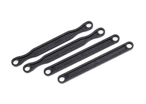 Camber link set (plastic/ non-adjustable) (front &rear) (black)
