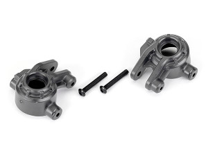 Steering blocks, extreme heavy duty, gray (left & right)/ 3x20mm BCS (2) (for use with #9080 upgrade kit)
