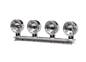 Light bar, chrome (housing & lens only) (fits #9262 or 9262X roll bar)
