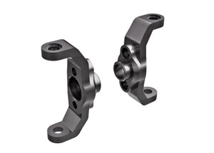 Caster blocks, 6061-T6 aluminum (dark titanium-anodized) (left & right)