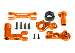 Steering bellcranks (left & right)/ draglink (6061-T6 aluminum, orange-anodized) (fits XRTô)