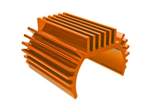 Heat sink, TitanÆ 87T motor (6061-T6 aluminum, orange-anodized) Heat sink, TitanÆ 87T motor (6061-T6 aluminum, orange-anodized)