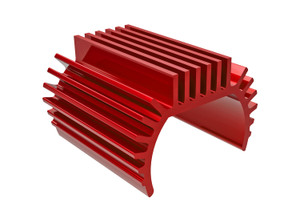 Heat sink, TitanÆ 87T motor (6061-T6 aluminum, red-anodized)