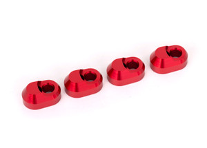 Suspension pin retainer, 6061-T6 aluminum (red-anodized) (4)