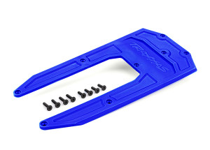 Skidplate, chassis, blue (fits SledgeÆ)