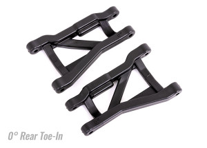 Suspension arms, black, rear (left & right), heavy duty, 0∞ toe angle (2)