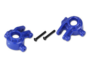 Steering blocks, extreme heavy duty, blue (left & right)/ 3x20mm BCS (2) (for use with #9080 upgrade kit)