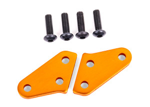 Steering block arms (aluminum, orange-anodized) (2) (fits #9635 series & 9637 series steering blocks) Steering block arms (aluminum, orange-anodized) (2) (fits #9635 series & 9637 series steering blocks)