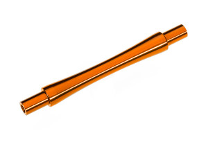 Axle, wheelie bar, 6061-T6 aluminum (orange-anodized) (1)/ 3x12 BCS (with threadlock) (2) Axle, wheelie bar, 6061-T6 aluminum (orange-anodized) (1)/ 3x12 BCS (with threadlock) (2)