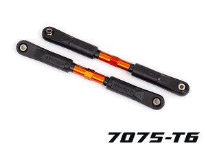 Toe links, SledgeÆ (TUBES orange-anodized, 7075-T6 aluminum, stronger than titanium) (120mm) (2)/ rod ends, assembled with steel hollow balls (4)/ aluminum wrench, 8mm (1)