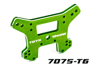 Shock tower, front, 7075-T6 aluminum (green-anodized) (fits SledgeÆ)