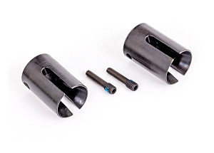 Drive cup, steel, extreme heavy duty (2)/ 4x17mm screw pins, heavy duty (2) (machined, heat treated) Drive cup, steel, extreme heavy duty (2)/ 4x17mm screw pins, heavy duty (2) (machined, heat treated)