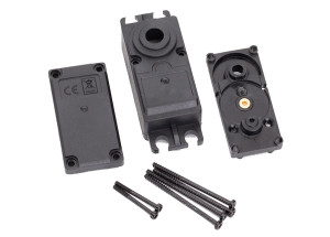 Servo case, plastic (top, middle, bottom)/ gaskets/ hardware (for 2250, 2255 servos) Servo case, plastic (top, middle, bottom)/ gaskets/ hardware (for 2250, 2255 servos)