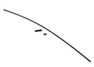 Antenna, tube, black (1)/ vinyl antenna cap (1)/ wire retainer (1) Antenna, tube, black (1)/ vinyl antenna cap (1)/ wire retainer (1)