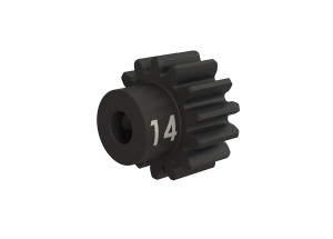 Gear, 14-T pinion (32-p), heavy duty (machined, hardened steel) (fits 3mm shaft)/ set screw