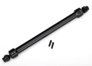 Driveshaft, center rear, 6061-T6 aluminum (black-anodized) (fully assembled)/ 3mm screw pin (2)