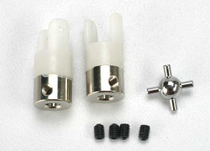 U- joints long (2)/ 3mm set (grub) screws (4)