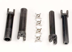 Half shafts, long truck (external-splined (2) & internal-splined (2)/ metal U-joints (4) Half shafts, long truck (external-splined (2) & internal-splined (2)/ metal U-joints (4)