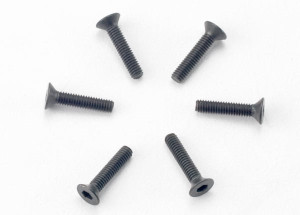 Screws, 2.5x12 countersunk machine (hex drive) (6)