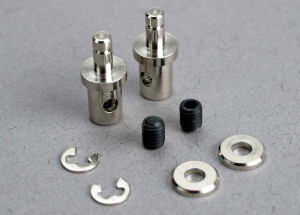 Servo rod connectors (2)/ 3mm grub screws