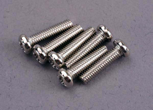 Screw, 3x12mm roundhead machine (6)