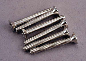 Screws, 4x30mm countersunk machine (6)