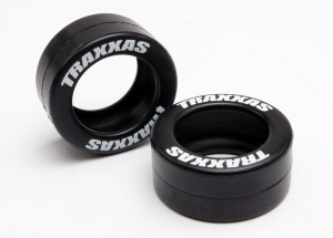 Tires, rubber (2) (fits TraxxasÆ wheelie bar wheels)