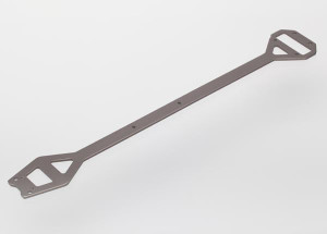 Chassis brace, 6061-T6 aluminum (dark titanium anodized)