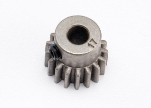 Gear, 17-T pinion (0.8 metric pitch, compatible with 32-pitch) (fits 5mm shaft)/ set screw