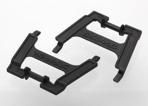 Battery hold-downs, tall (2) (allows for installation of taller, multi-cell batteries) Battery hold-downs, tall (2) (allows for installation of taller, multi-cell batteries)