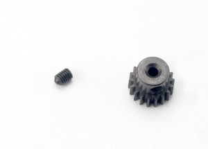 Gear, 18-T pinion (48-pitch, 2.3mm shaft)/ set screw Gear, 18-T pinion (48-pitch, 2.3mm shaft)/ set screw