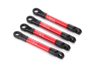 Push rods, aluminum (red-anodized) (4) (assembled with rod ends) (1/16 Slash)