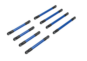 Suspension link set, 6061-T6 aluminum (blue-anodized) (includes 5x53mm front lower links (2), 5x46mm front upper links (2), 5x68mm rear lower or upper links (4))