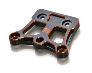 Exotek D819/E819 Aluminum HA Steering Brace Plate (Black/Orange) Exotek D819/E819 Aluminum HA Steering Brace Plate (Black/Orange)