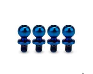 JConcepts 5.5mm Revolved Titanium Ball Studs (Blue) (4) (4mm) JConcepts 5.5mm Revolved Titanium Ball Studs (Blue) (4) (4mm)