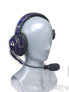 TS-046 3D Graphite Sticker (For Eartec ) 2pcs. 6Colors PURPLE/BLUE TS-046 3D Graphite Sticker (For Eartec ) 2pcs. 6Colors PURPLE/BLUE